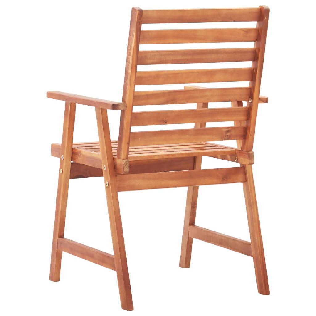 Patio Dining Chairs 3 pcs with Cushions Solid Acacia Wood at Set Shop and Smile