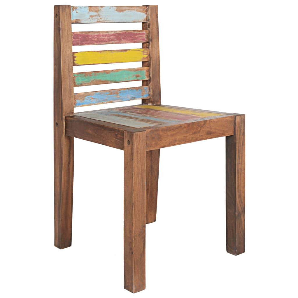 Dining Chairs 4 pcs Solid Reclaimed Wood at Set Shop and Smile