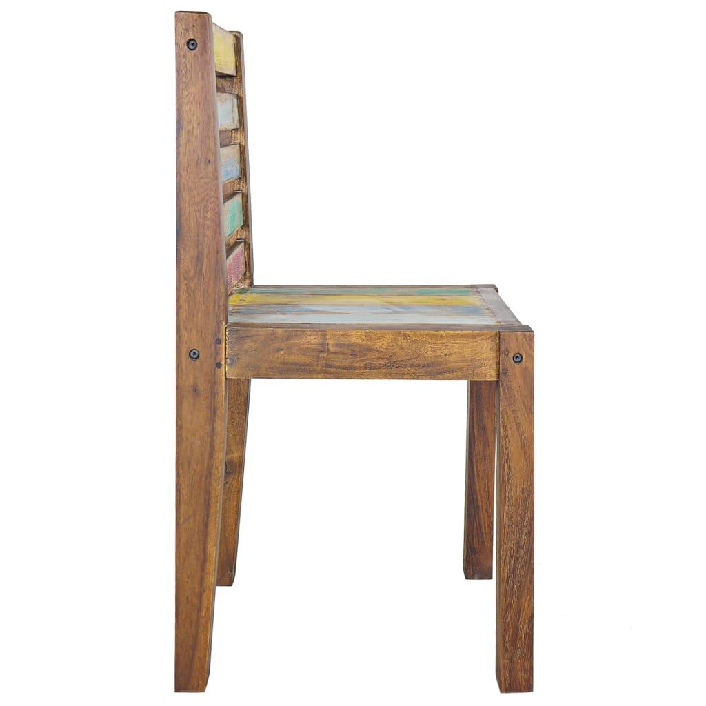 Dining Chairs 4 pcs Solid Reclaimed Wood at Set Shop and Smile