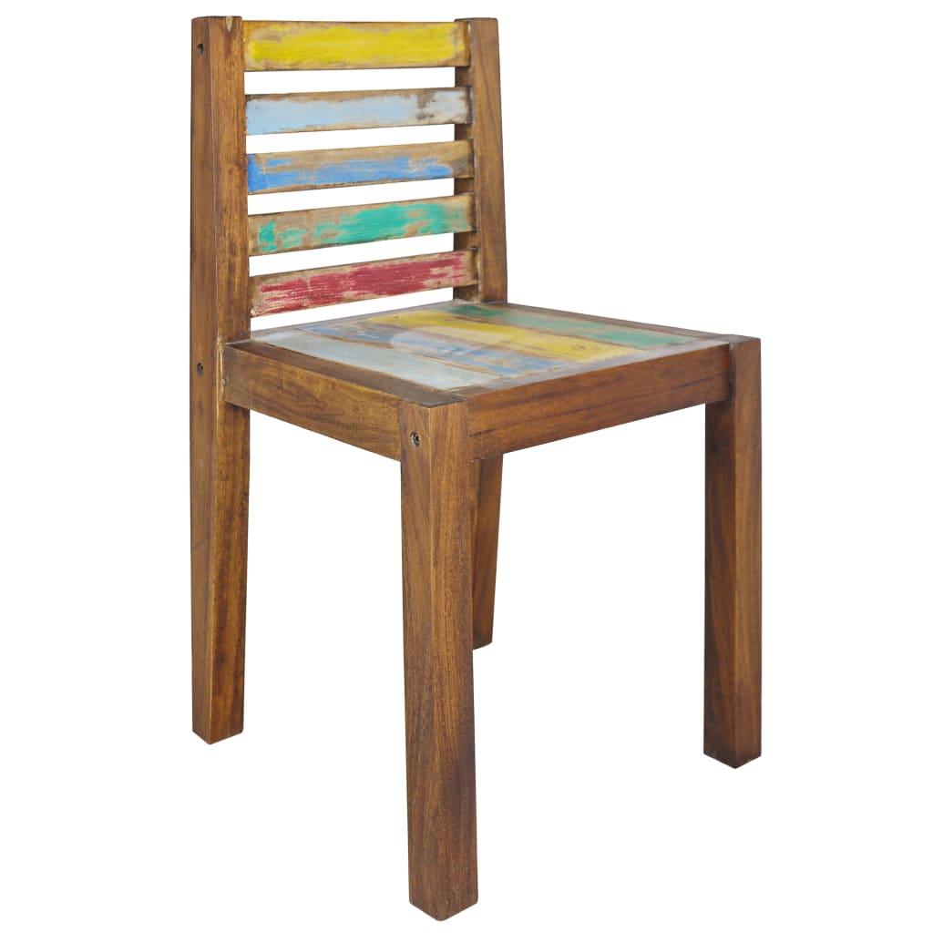 Dining Chairs 4 pcs Solid Reclaimed Wood at Set Shop and Smile