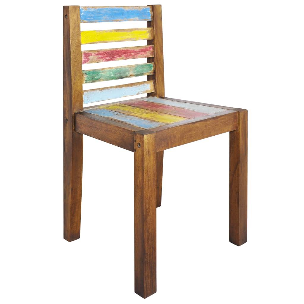 Dining Chairs 4 pcs Solid Reclaimed Wood at Set Shop and Smile