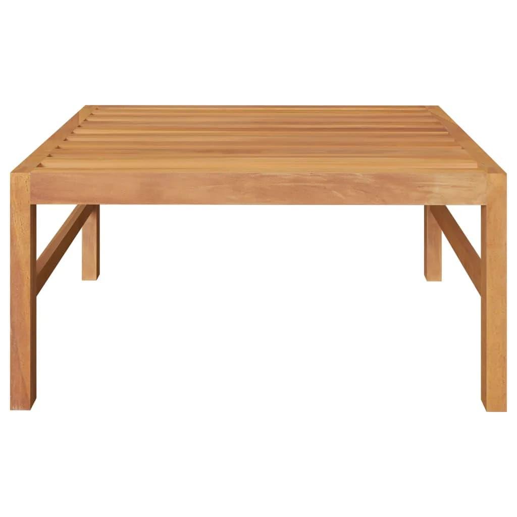 3 Piece Patio Lounge Set with Dark Gray Cushions Teak Wood at Set Shop and Smile