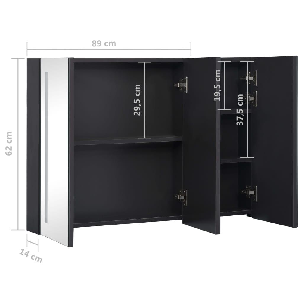 LED Bathroom Mirror Cabinet 35"x5.5"x24.4" at Set Shop and Smile