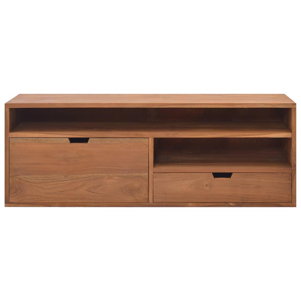 TV Cabinet 43.3"x11.8"x15.7" Solid Teak Wood at Set Shop and Smile
