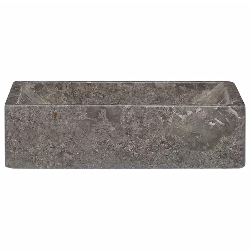 Sink Gray 17.7"x11.8"x4.7" Marble at Set Shop and Smile