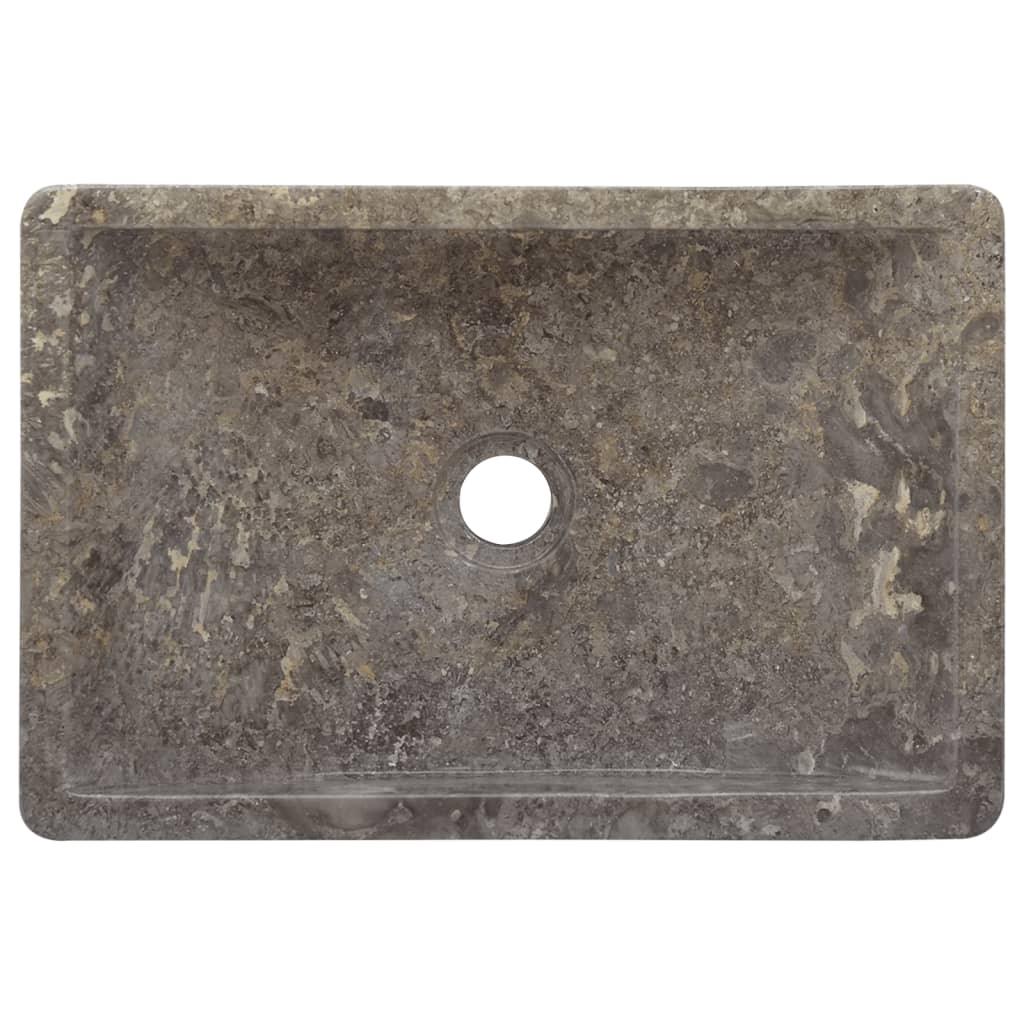 Sink Gray 17.7"x11.8"x4.7" Marble at Set Shop and Smile