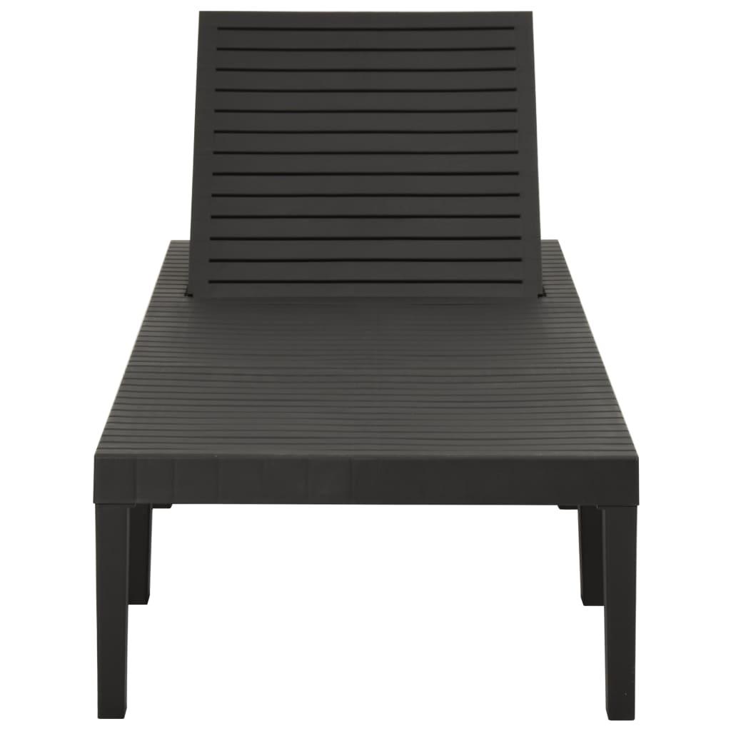 Sun Lounger Plastic Anthracite at Set Shop and Smile