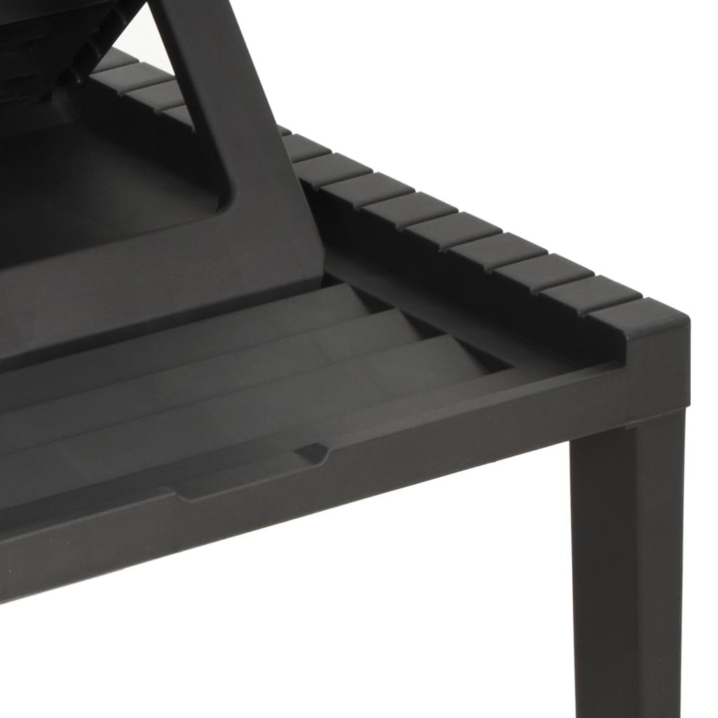 Sun Lounger Plastic Anthracite at Set Shop and Smile