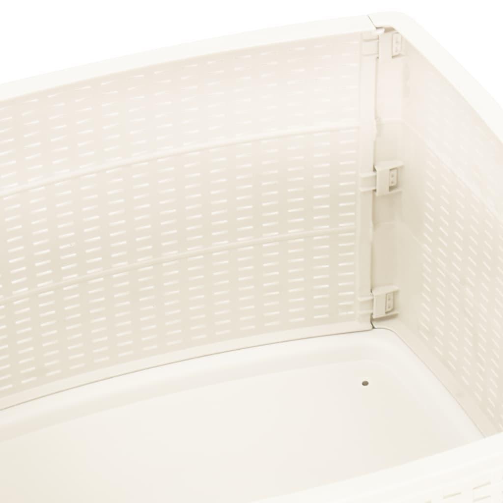 Patio Table White 20.9"x20.9"x15.7" Plastic at Set Shop and Smile