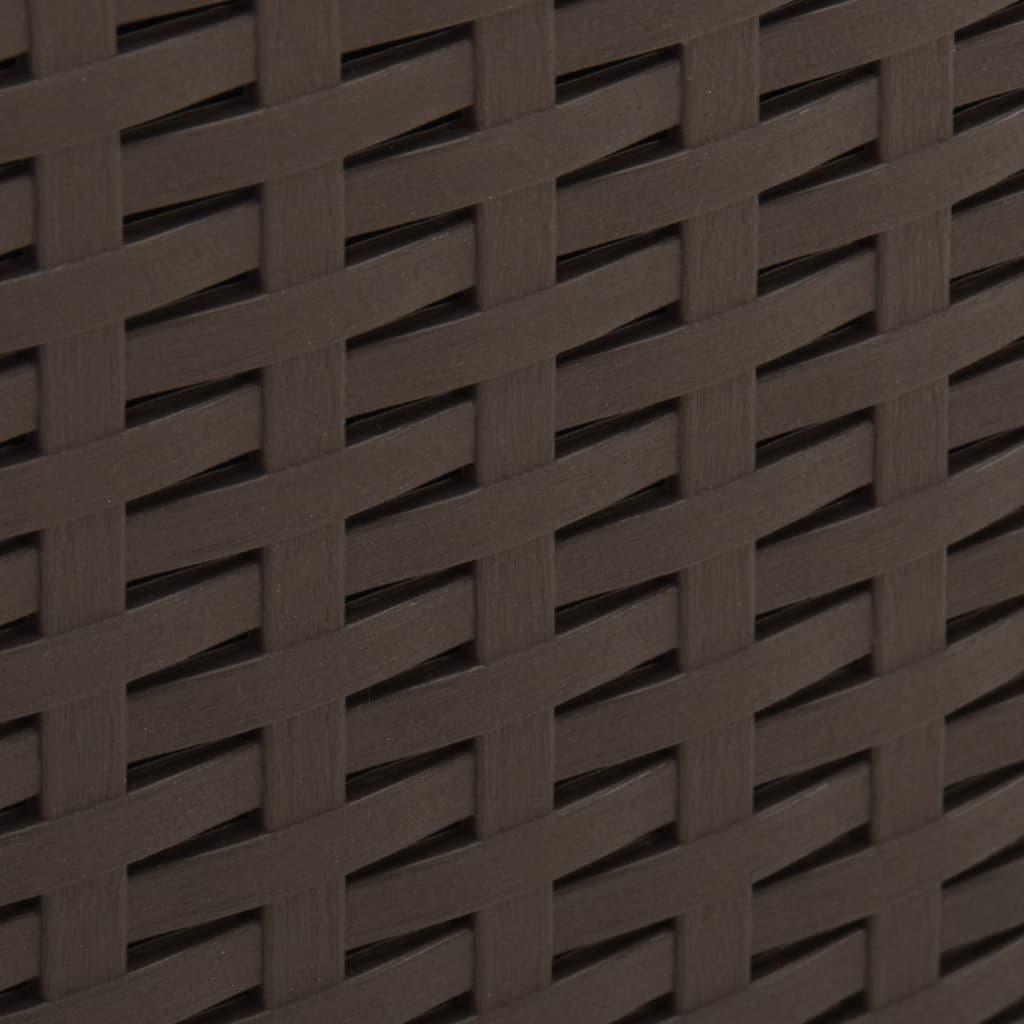 Patio Table Mocha 20.9"x20.9"x15.7" Plastic at Set Shop and Smile