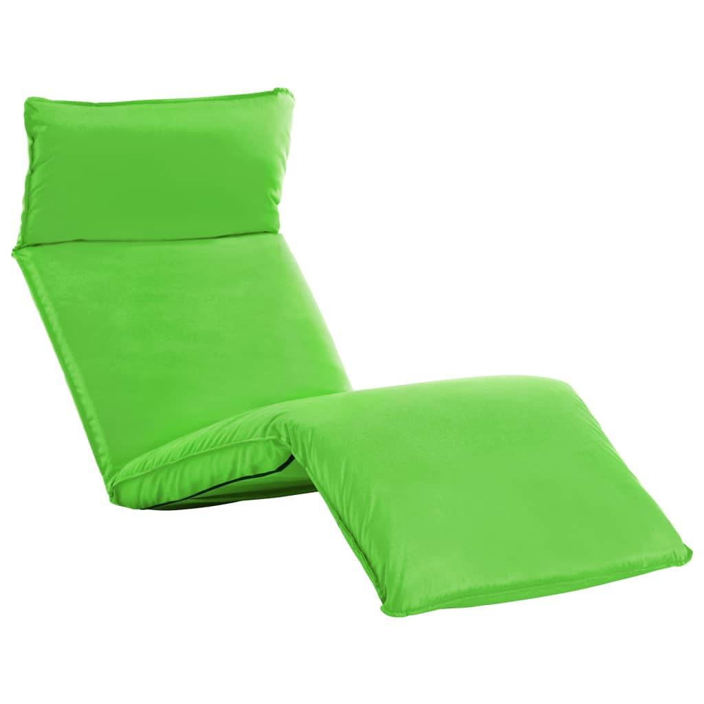 Foldable Sunlounger Oxford Fabric Green at Set Shop and Smile