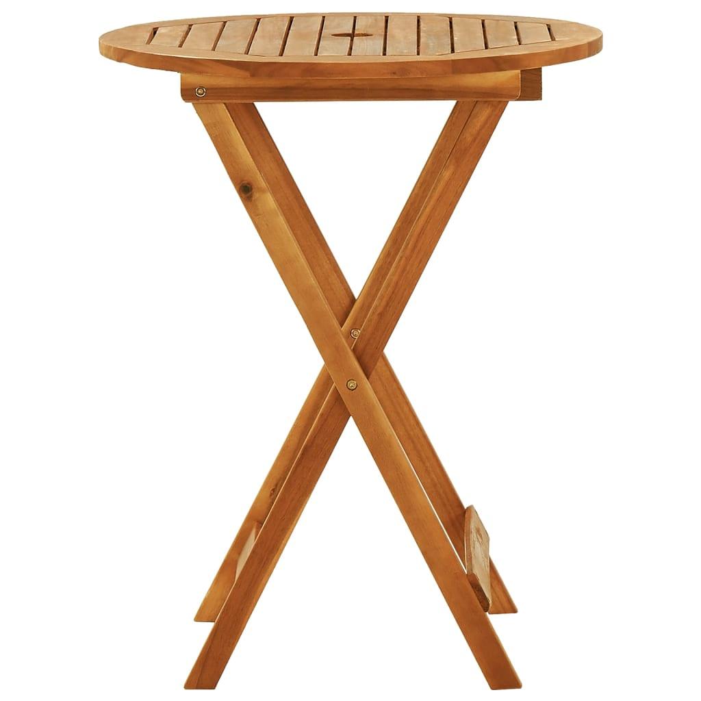Folding Patio Table Ø23.6"x29.5" Solid Eucalyptus Wood at Set Shop and Smile