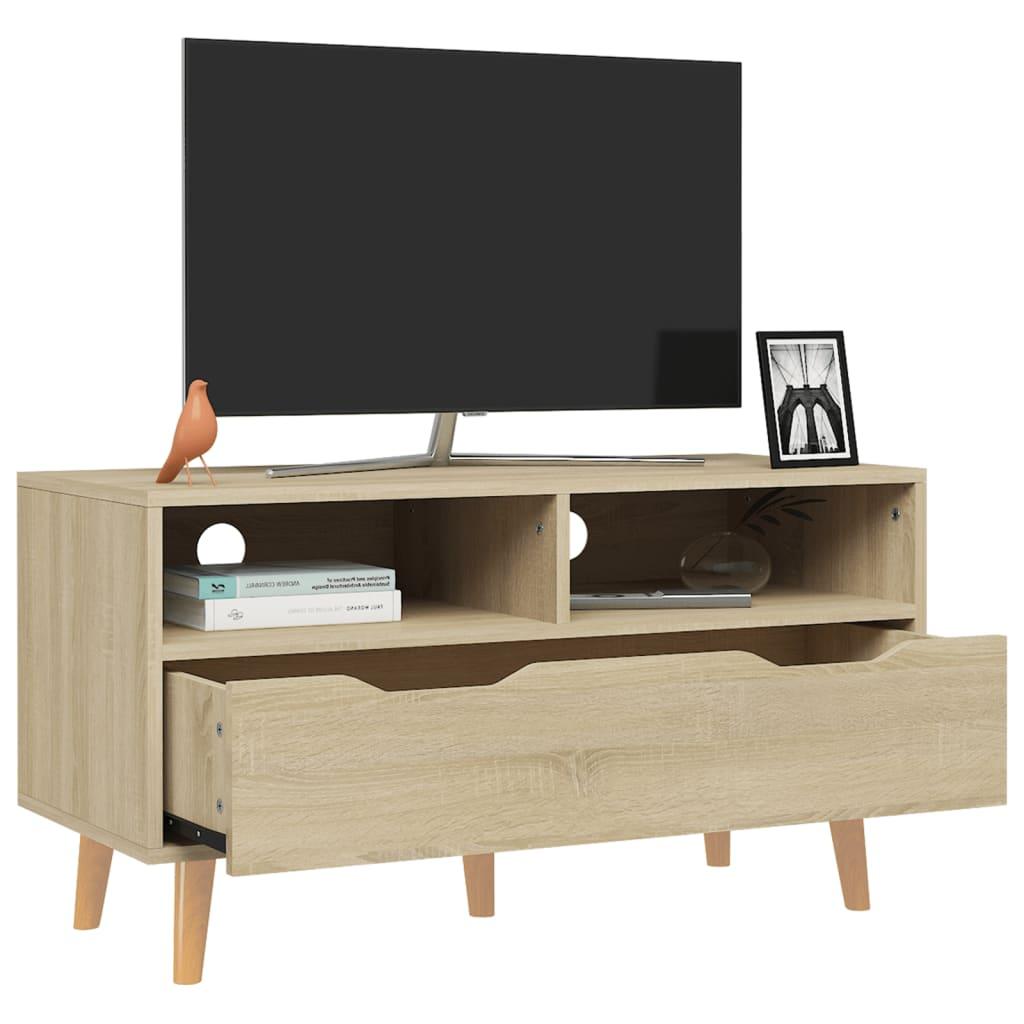 TV Cabinet Sonoma Oak 35.4"x15.7"x19.1" Engineered Wood at Set Shop and Smile