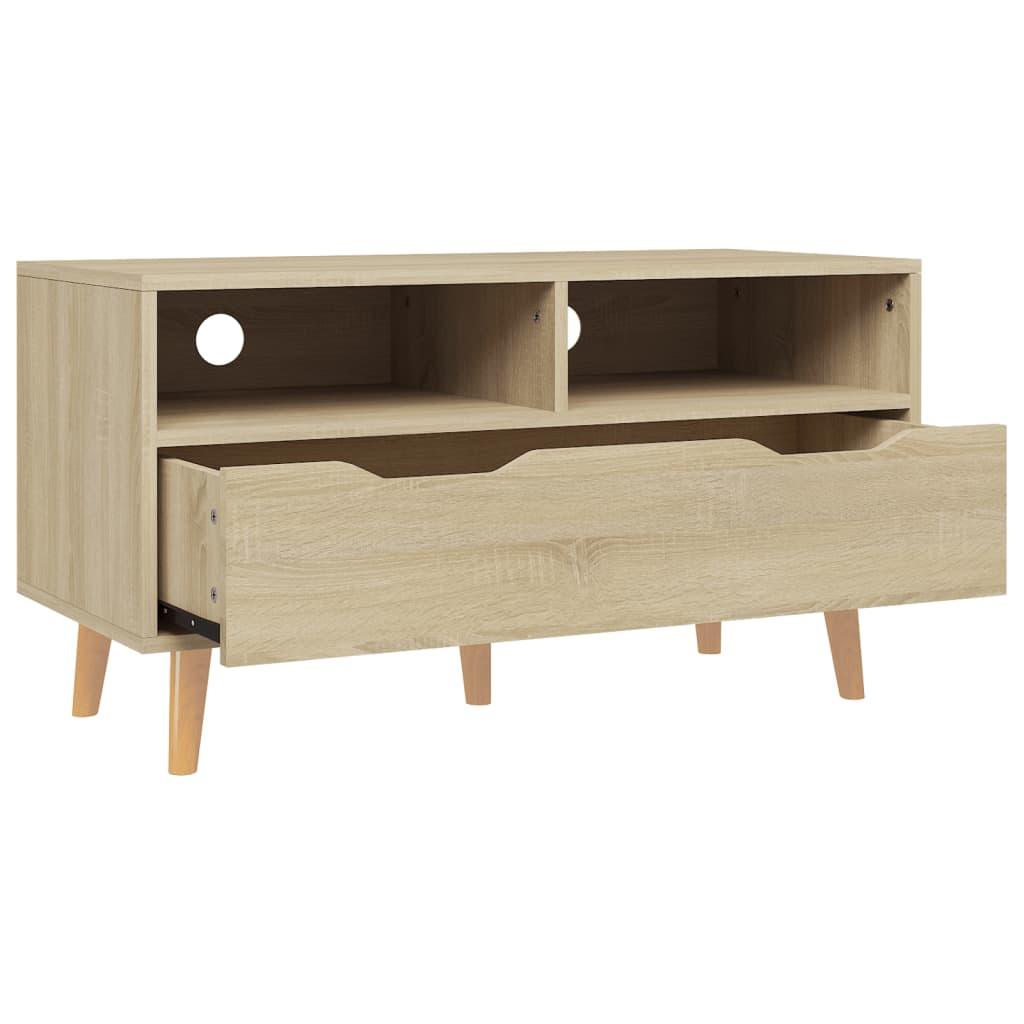 TV Cabinet Sonoma Oak 35.4"x15.7"x19.1" Engineered Wood at Set Shop and Smile