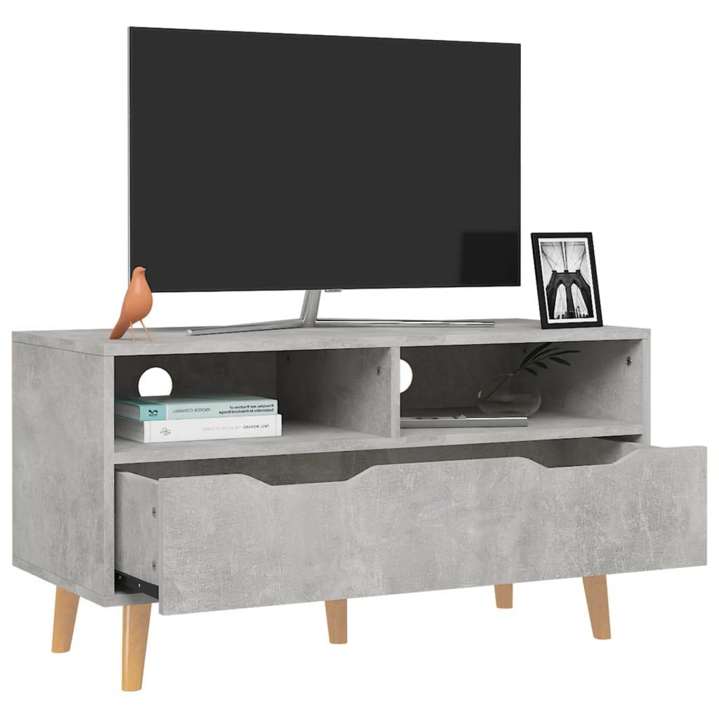 TV Cabinet Concrete Gray 35.4"x15.7"x19.1" Engineered Wood at Set Shop and Smile