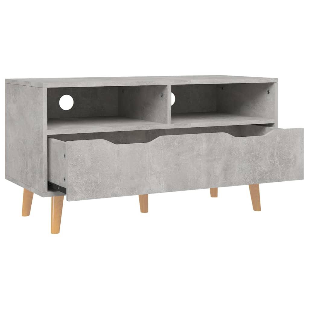 TV Cabinet Concrete Gray 35.4"x15.7"x19.1" Engineered Wood at Set Shop and Smile