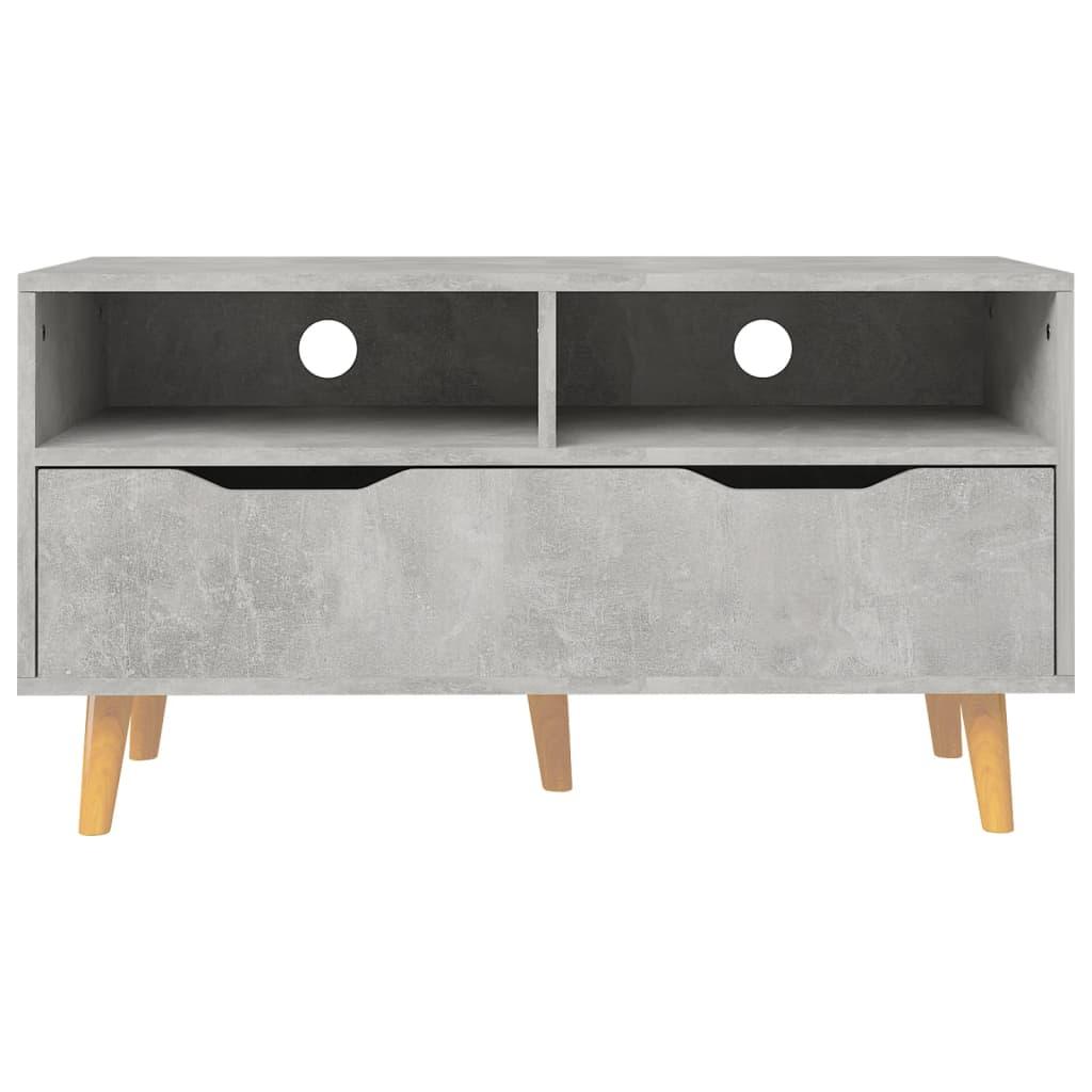 TV Cabinet Concrete Gray 35.4"x15.7"x19.1" Engineered Wood at Set Shop and Smile