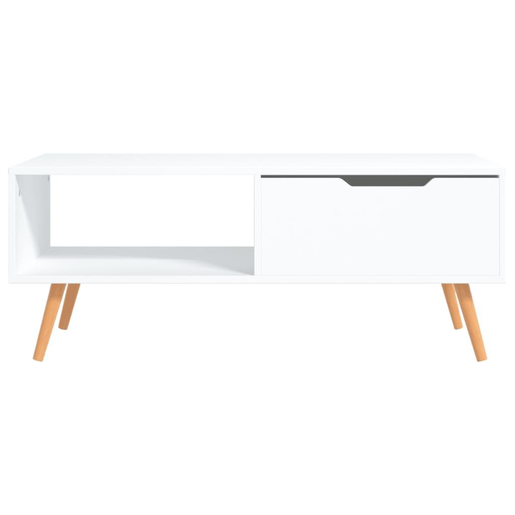 Coffee Table White 39.4"x19.5"x16.9" Engineered Wood at Set Shop and Smile