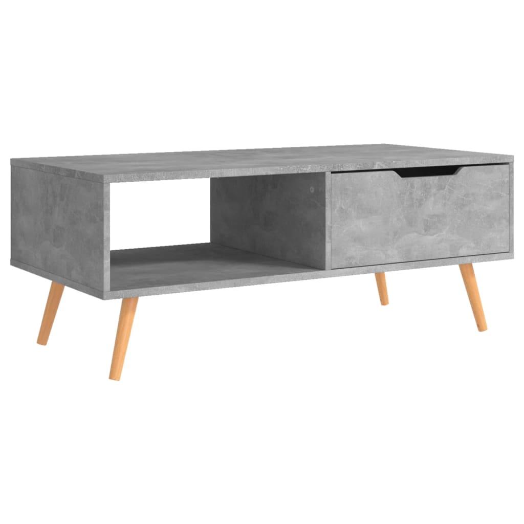 Coffee Table Concrete Gray 39.4"x19.5"x16.9" Engineered Wood at Set Shop and Smile