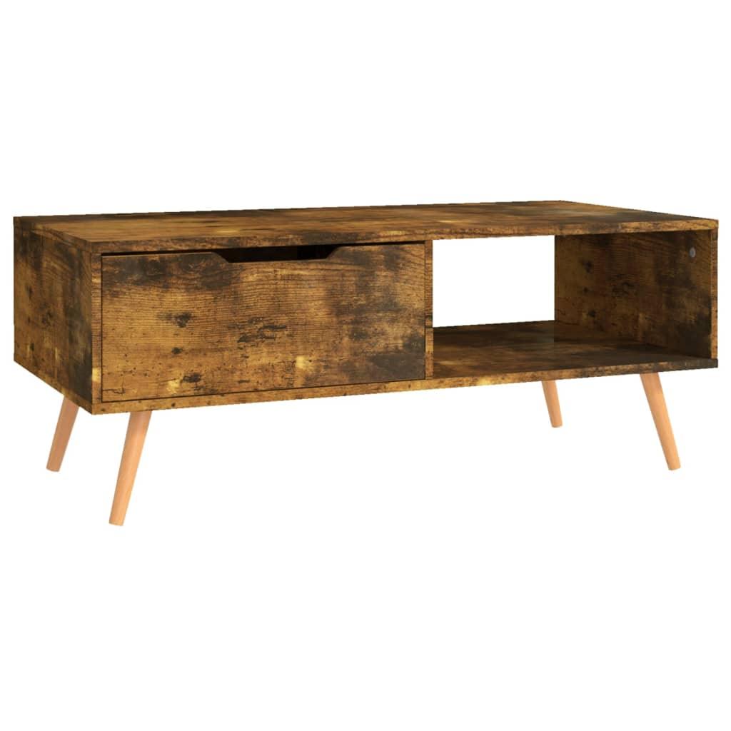 Coffee Table Smoked Oak 39.4"x19.5"x16.9" Engineered Wood at Set Shop and Smile