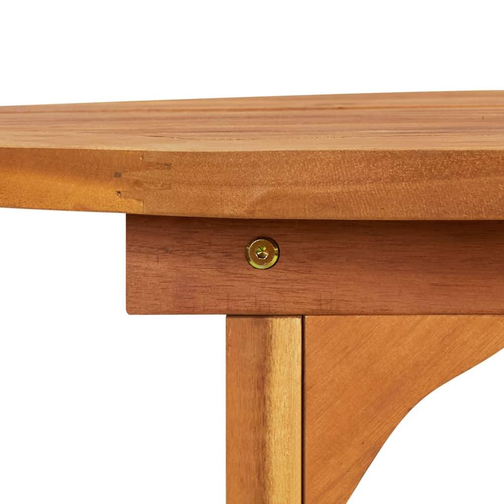 Patio Dining Table 70.9"x35.4"x29.5" Solid Acacia Wood at Set Shop and Smile