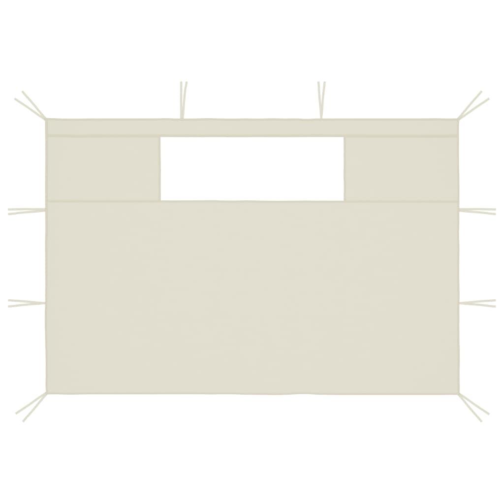 Gazebo Sidewalls with Windows 2 pcs Cream at Set Shop and Smile