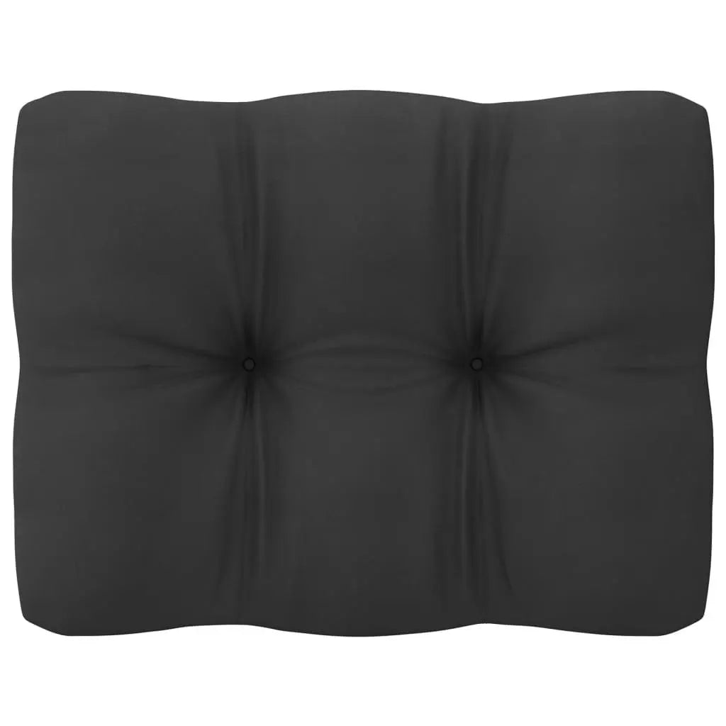 Patio Middle Sofas with Anthracite Cushions 2 pcs Solid Pinewood at Set Shop and Smile