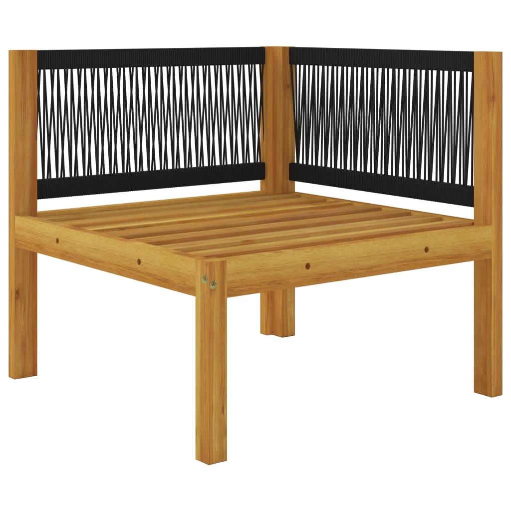 2-seater Patio Bench with Cushions Solid Acacia Wood at Set Shop and Smile