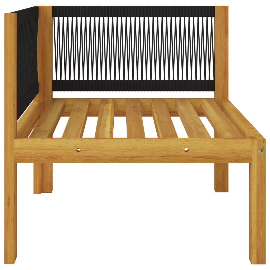 2-seater Patio Bench with Cushions Solid Acacia Wood at Set Shop and Smile