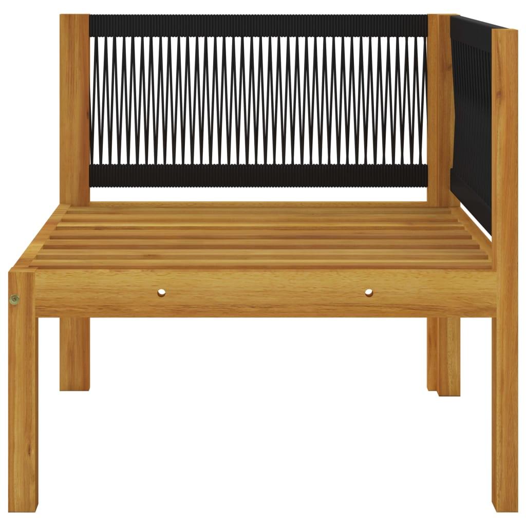 2-seater Patio Bench with Cushions Solid Acacia Wood at Set Shop and Smile