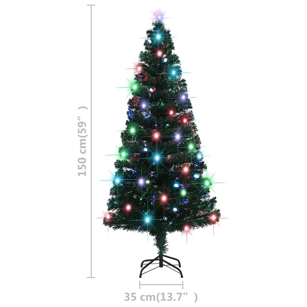 Artificial Christmas Tree with Stand/LED 5 ft Fiber Optic at Set Shop and Smile