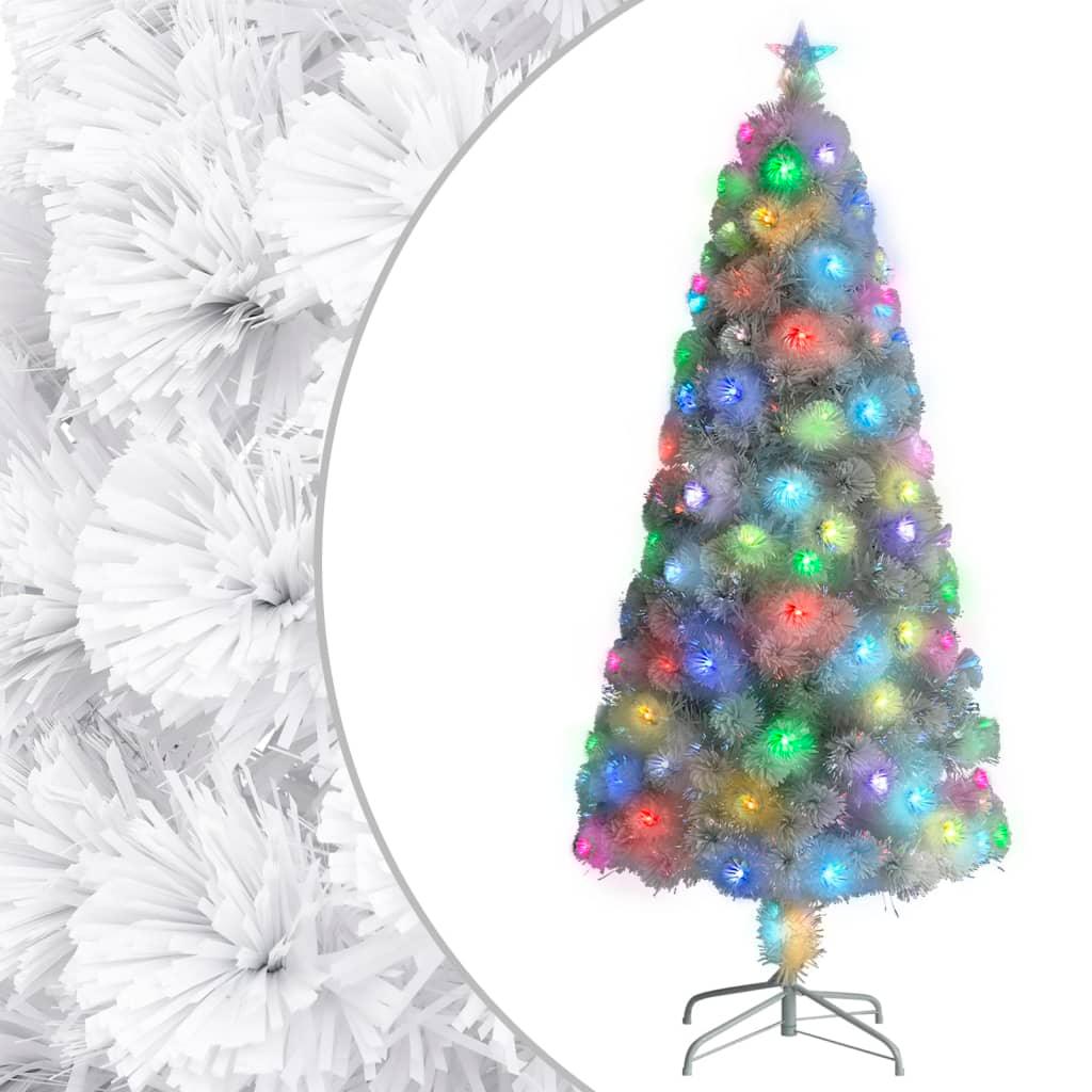 Artificial Christmas Tree with LED White 5 ft Fiber Optic at Set Shop and Smile