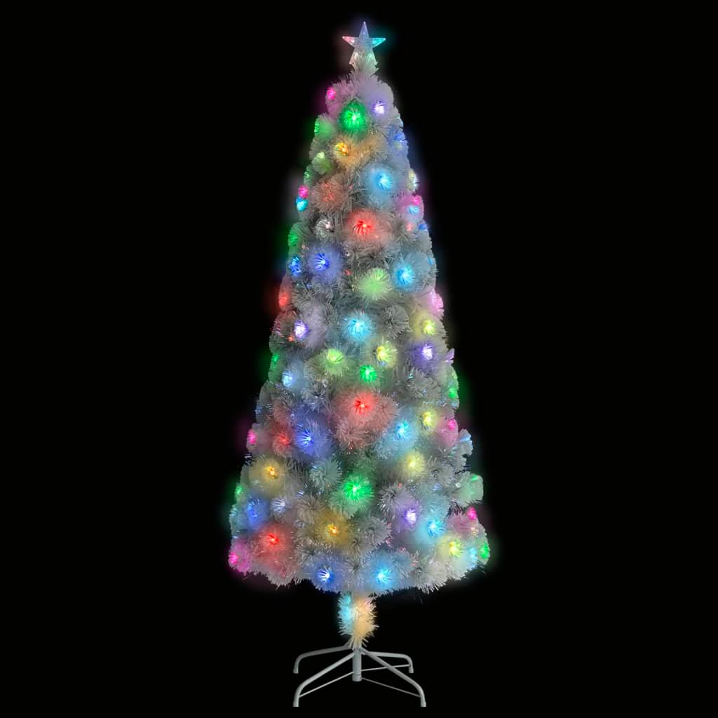 Artificial Christmas Tree with LED White 7 ft Fiber Optic at Set Shop and Smile