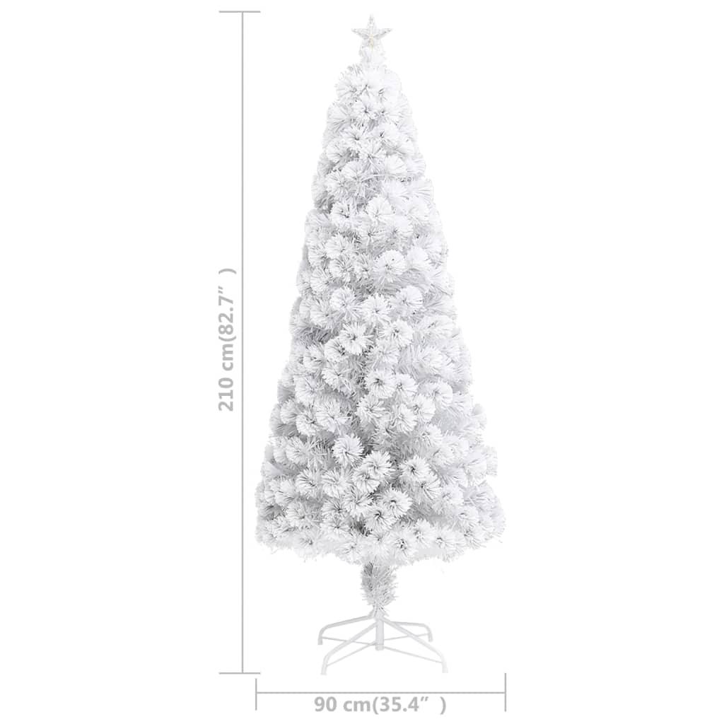 Artificial Christmas Tree with LED White 7 ft Fiber Optic at Set Shop and Smile