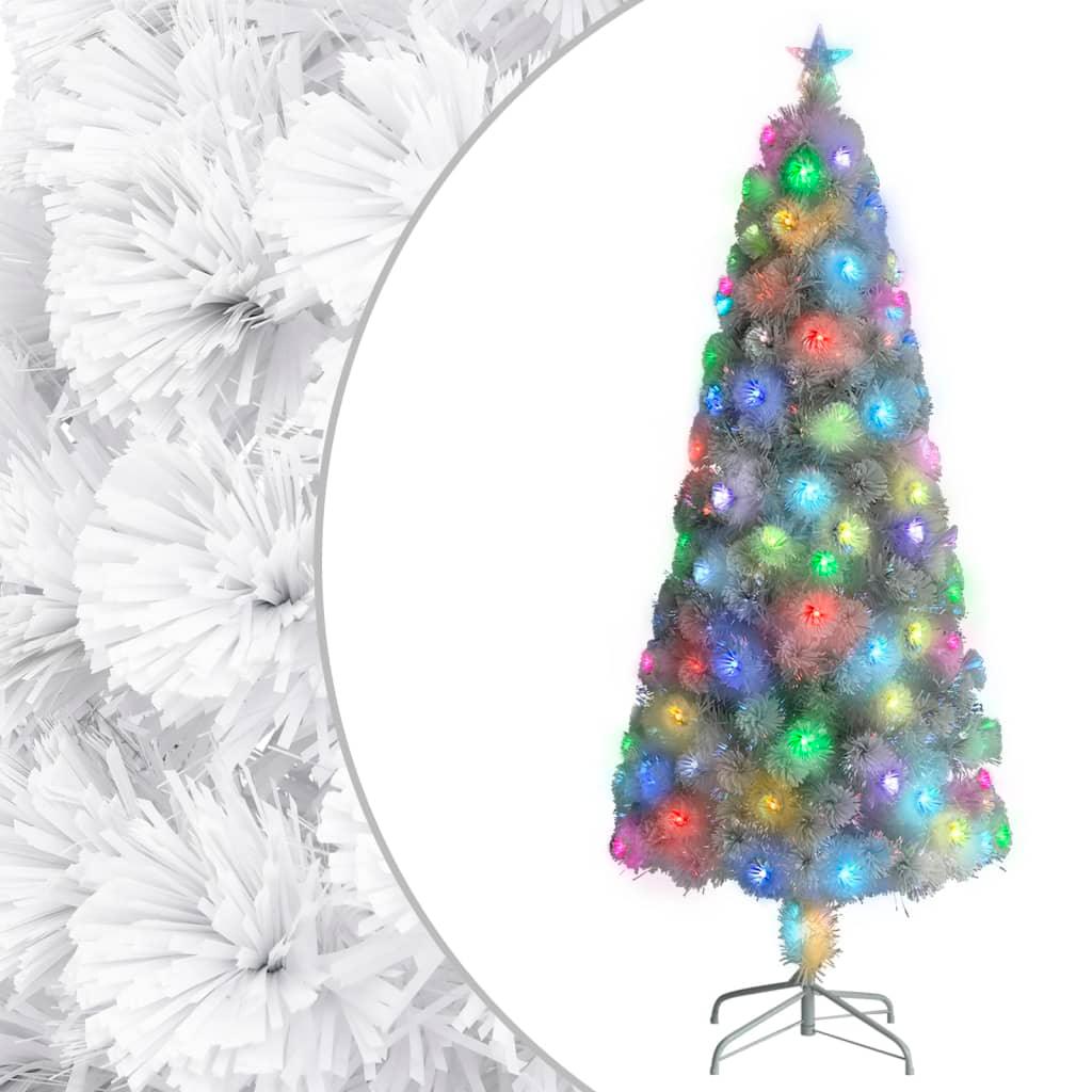 Artificial Christmas Tree with LED White 7 ft Fiber Optic at Set Shop and Smile