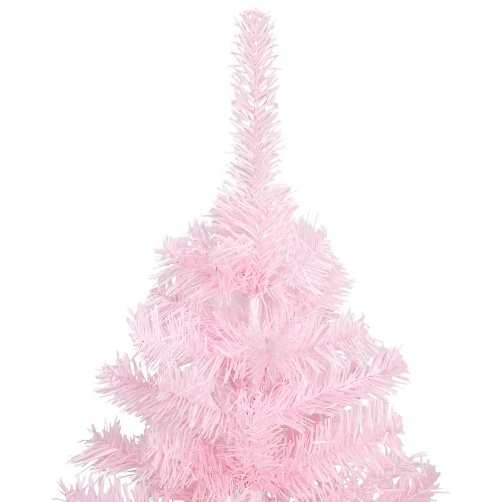 Artificial Christmas Tree with Stand Pink 8 ft PVC at Set Shop and Smile