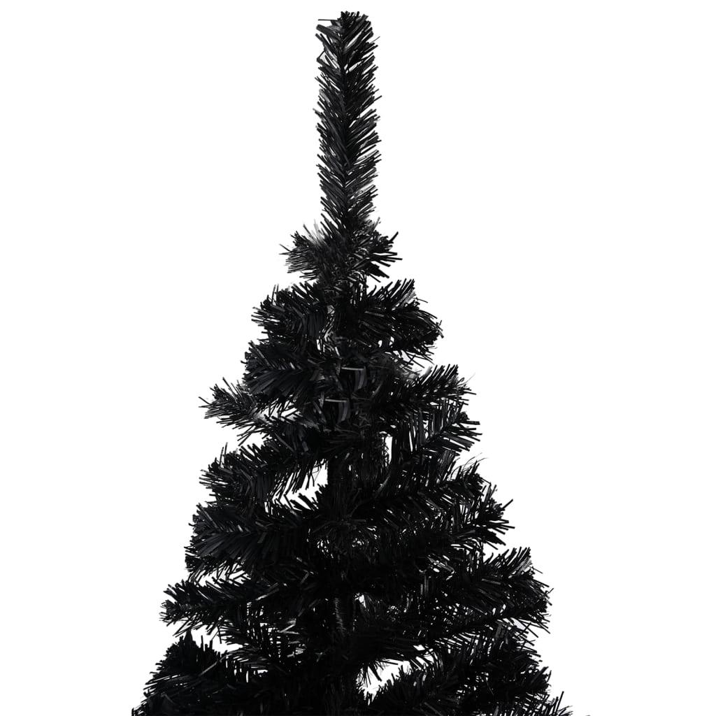 Artificial Christmas Tree with Stand Black 8 ft PVC at Set Shop and Smile