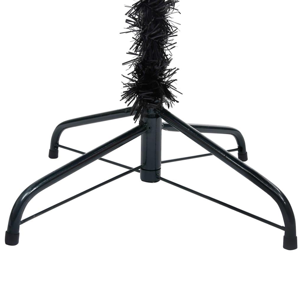 Artificial Christmas Tree with Stand Black 8 ft PVC at Set Shop and Smile