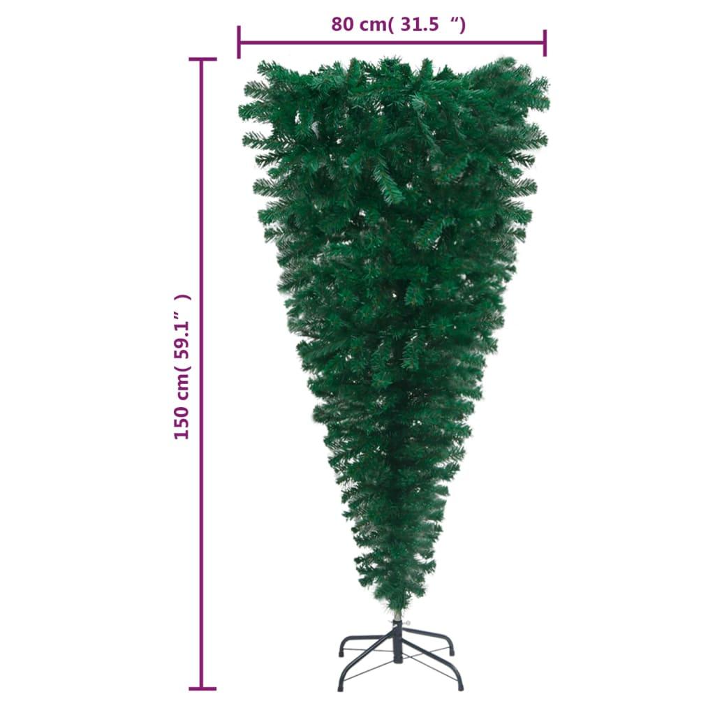 Upside-down Artificial Christmas Tree with Stand Green 5 ft at Set Shop and Smile