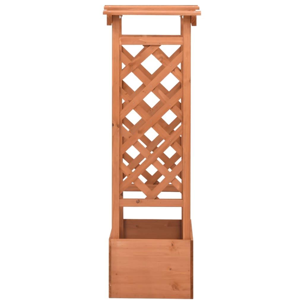 Trellis Planter with Arch 19.3"x15.4"x46.1" Firwood at Set Shop and Smile