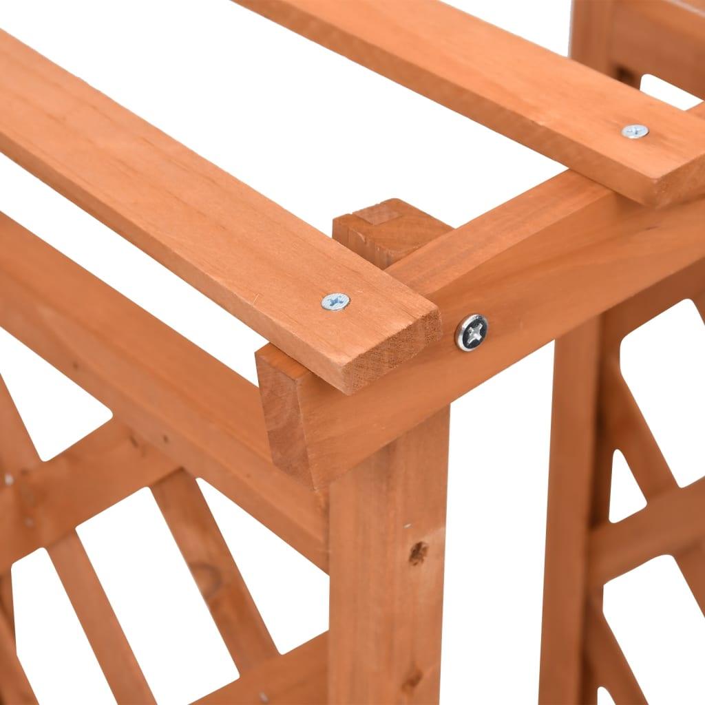 Trellis Planter with Arch 19.3"x15.4"x46.1" Firwood at Set Shop and Smile