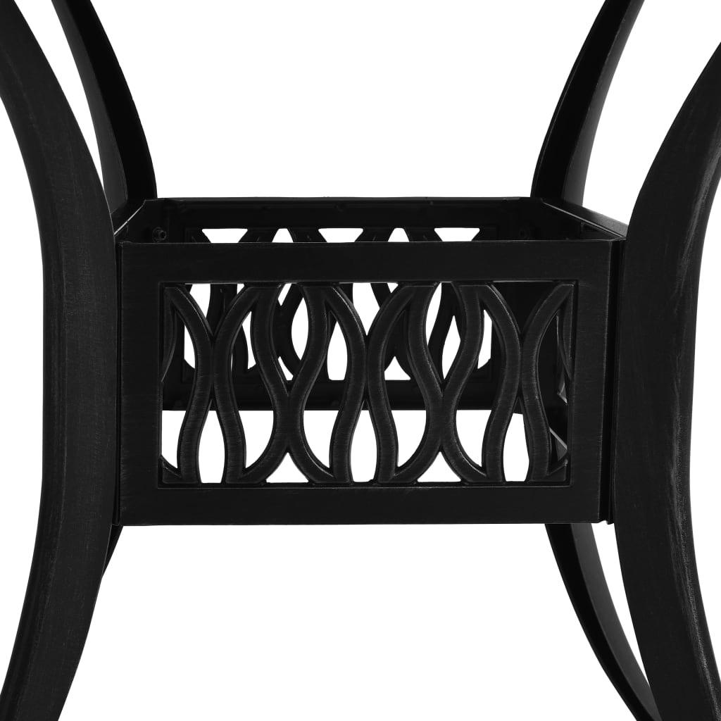 5 Piece Bistro Set Cast Aluminum Black at Set Shop and Smile