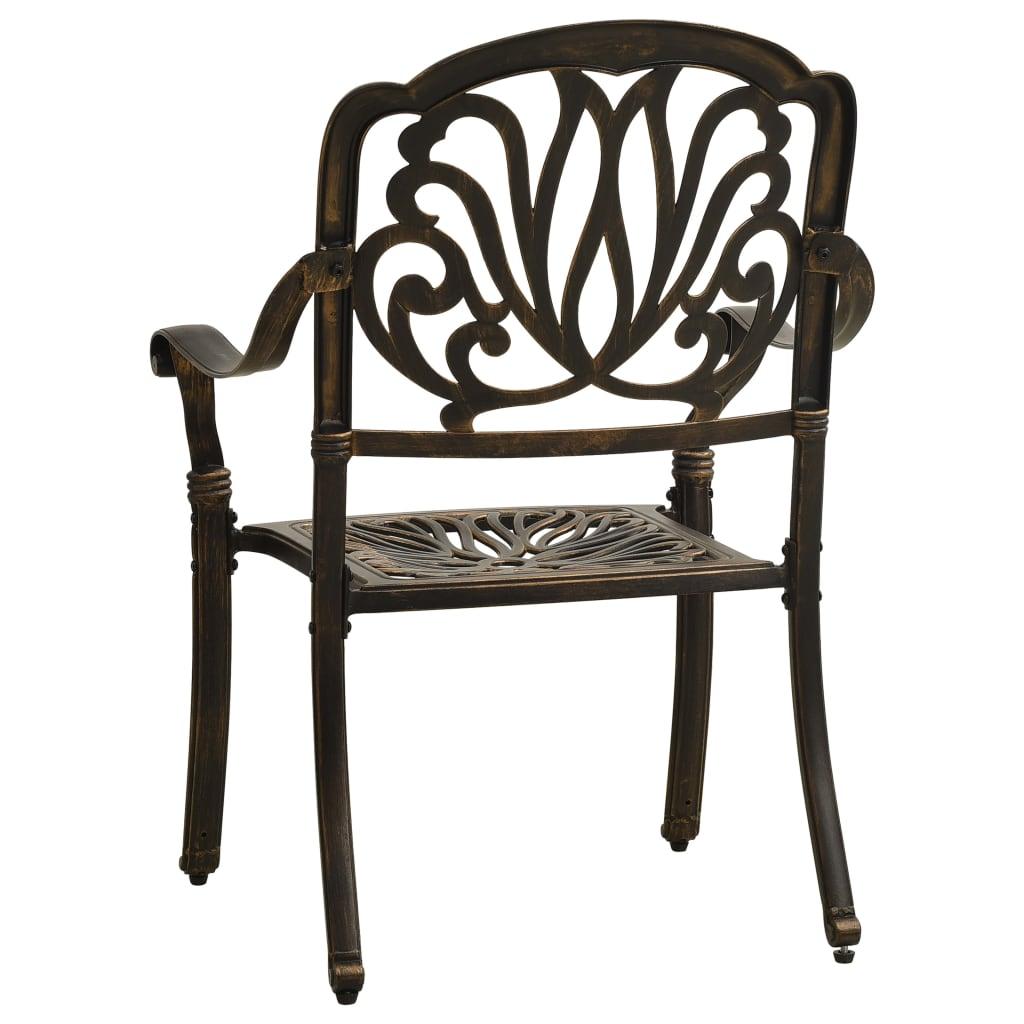 5 Piece Bistro Set Cast Aluminum Bronze at Set Shop and Smile
