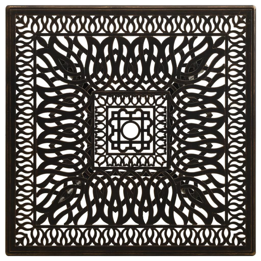 5 Piece Bistro Set Cast Aluminum Bronze at Set Shop and Smile