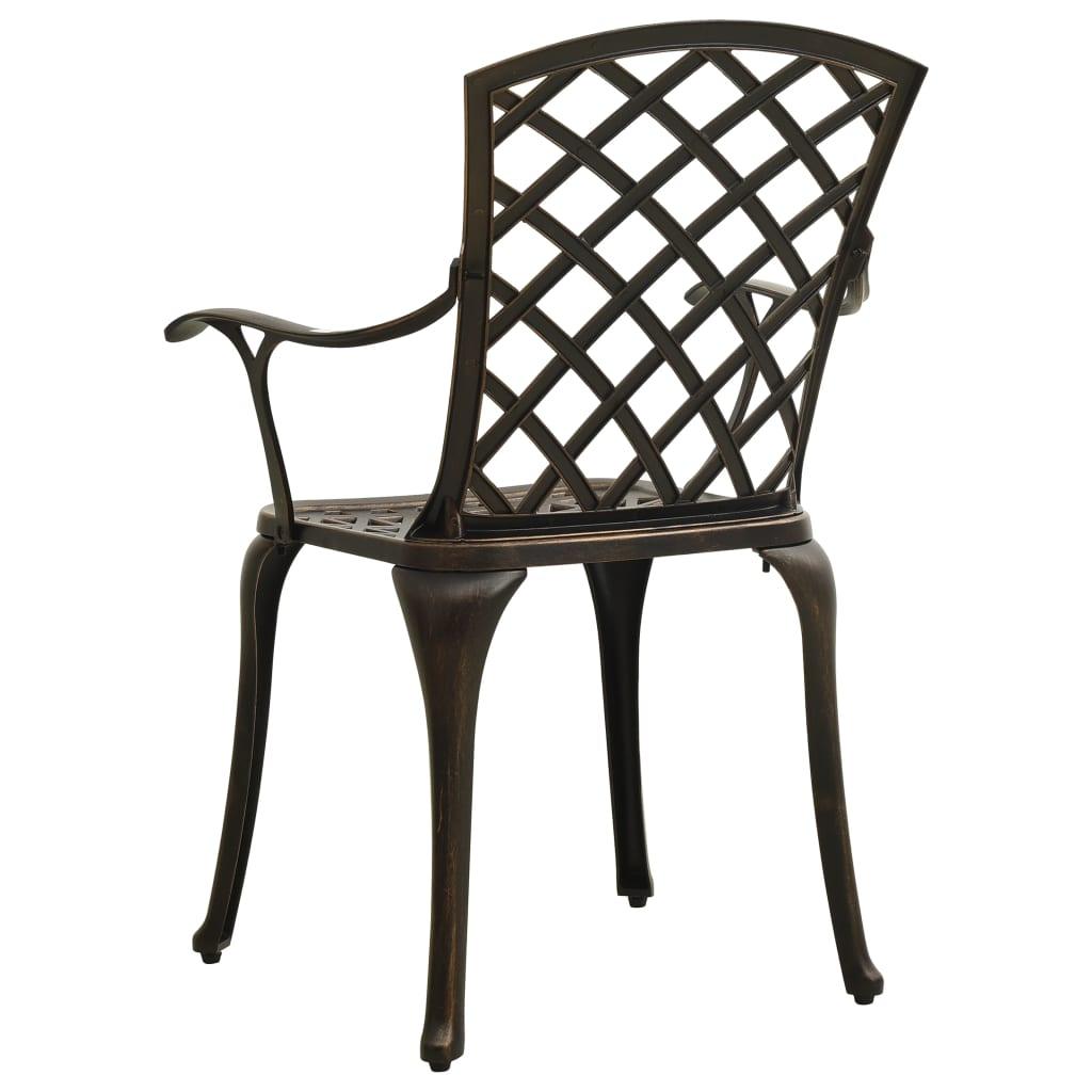 5 Piece Bistro Set Cast Aluminum Bronze at Set Shop and Smile