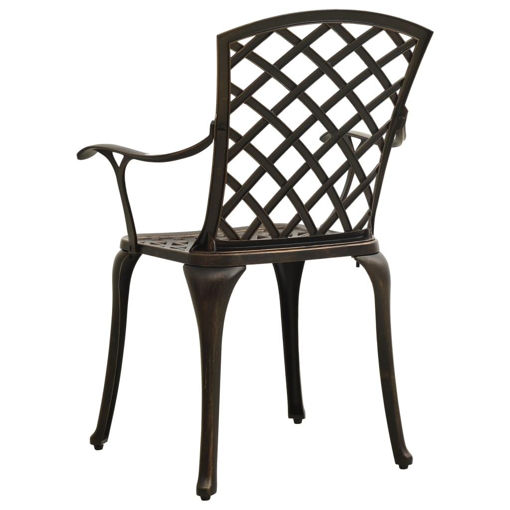 5 Piece Bistro Set Cast Aluminum Bronze at Set Shop and Smile
