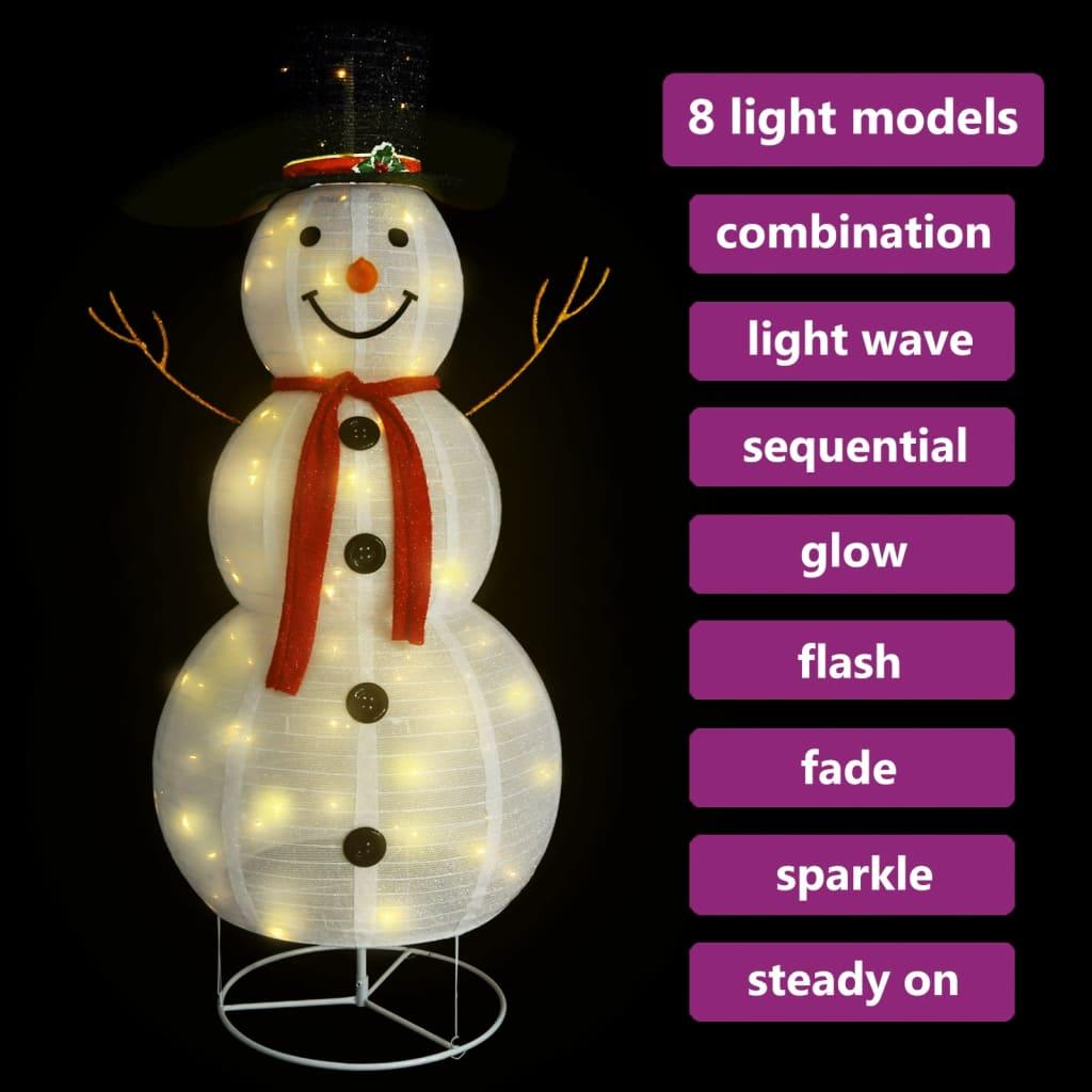 Decorative Christmas Snowman Figure LED Luxury Fabric 6 ft at Set Shop and Smile