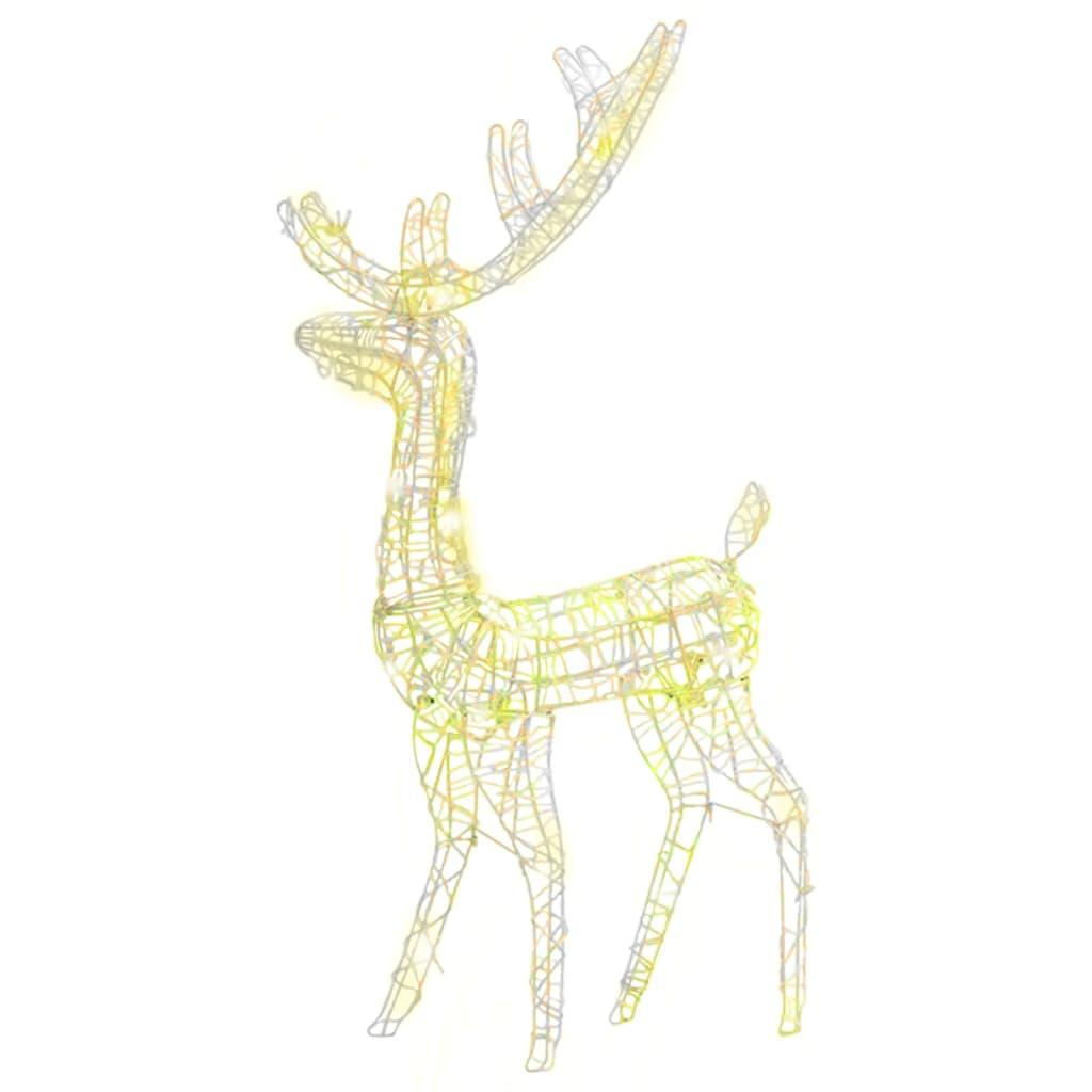 Acrylic Reindeer Christmas Decoration 140 LEDs 4 ft Warm White at Set Shop and Smile