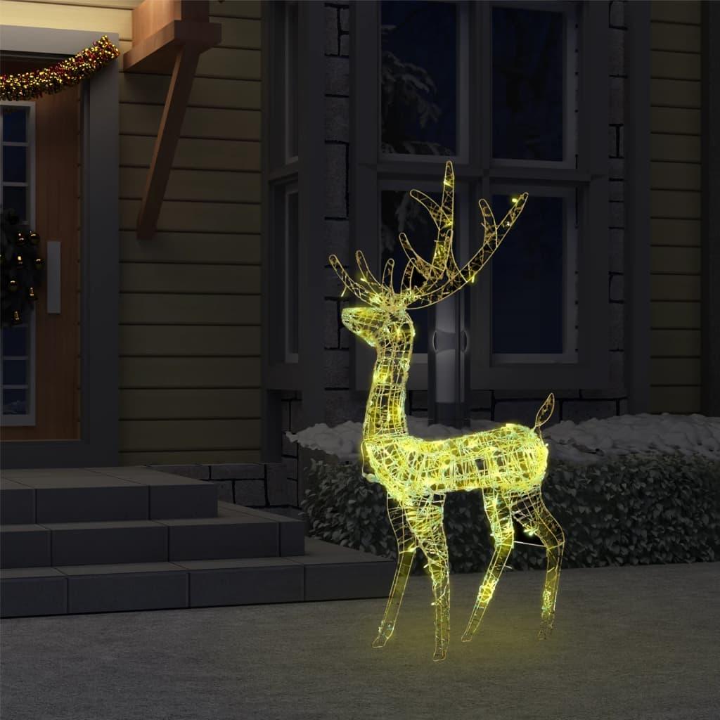 Acrylic Reindeer Christmas Decoration 140 LEDs 4 ft Warm White at Set Shop and Smile