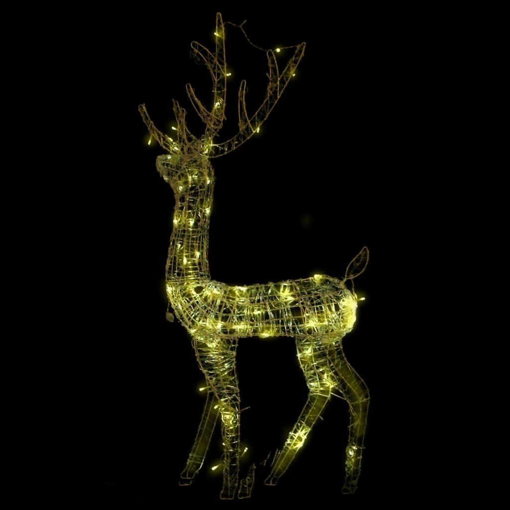 Acrylic Reindeer Christmas Decoration 140 LEDs 4 ft Warm White at Set Shop and Smile